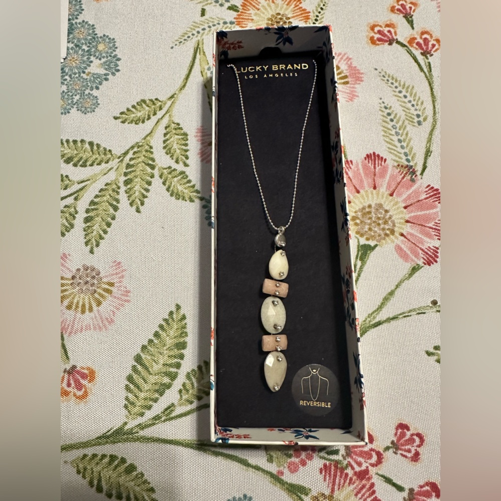 LUCKY BRAND SEMI PRECIOUS STONE Necklace. Brand New